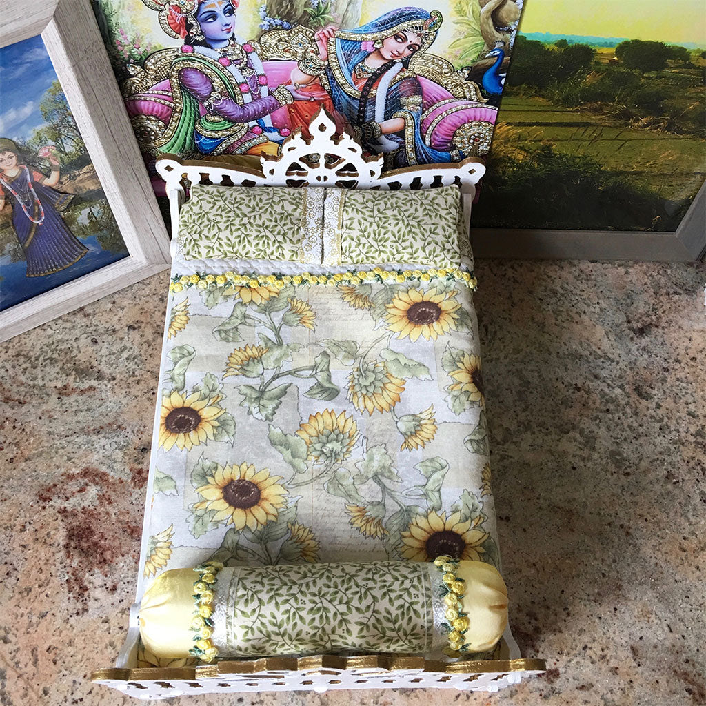 Chakra Lotus Sunflower Bed - 13&quot; Inch