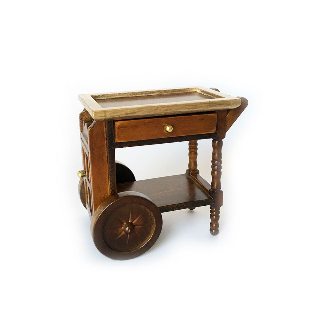 Oak Serving Cart