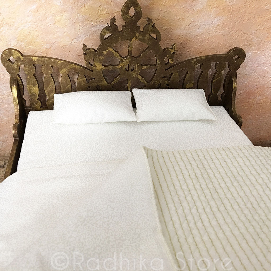 Golden Bronze - Chakra Lotus - Vrindavan Forest Bed - 14 1/2&quot; Inch