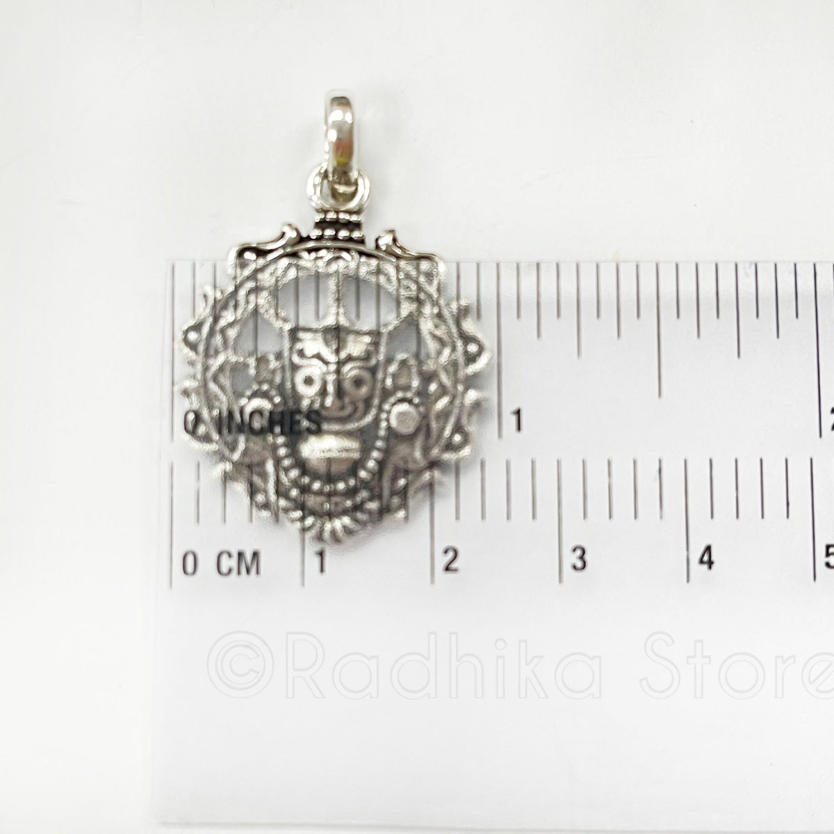 Lord Jagannath Chakra - Silver Pendant