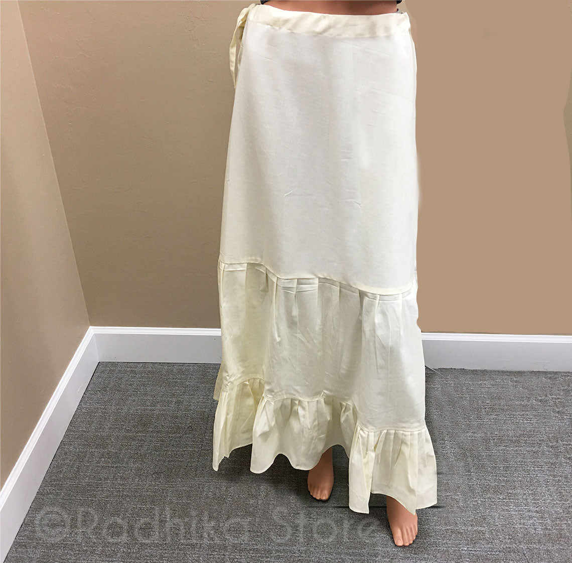 Cream Color Cotton Petticoat/ Slip - S, M, L, Xl