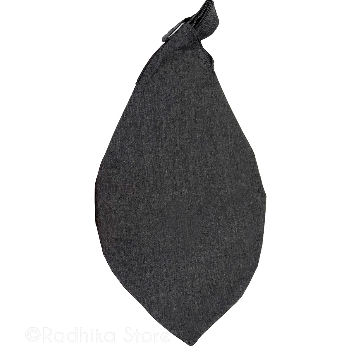 Sri Radha Vrindavan Logo - Hand Painted - Pink Outer Circle With Green - Jute Bead Bags - Choose Color