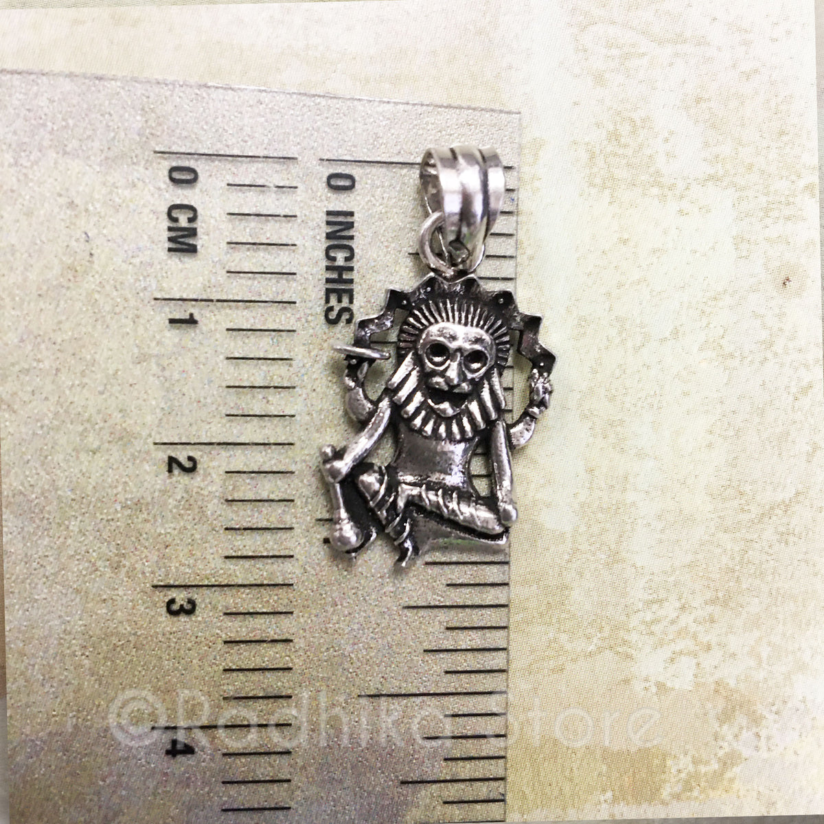 Effulgent Chakra - Lord Narasimhadeva - Silver Pendant