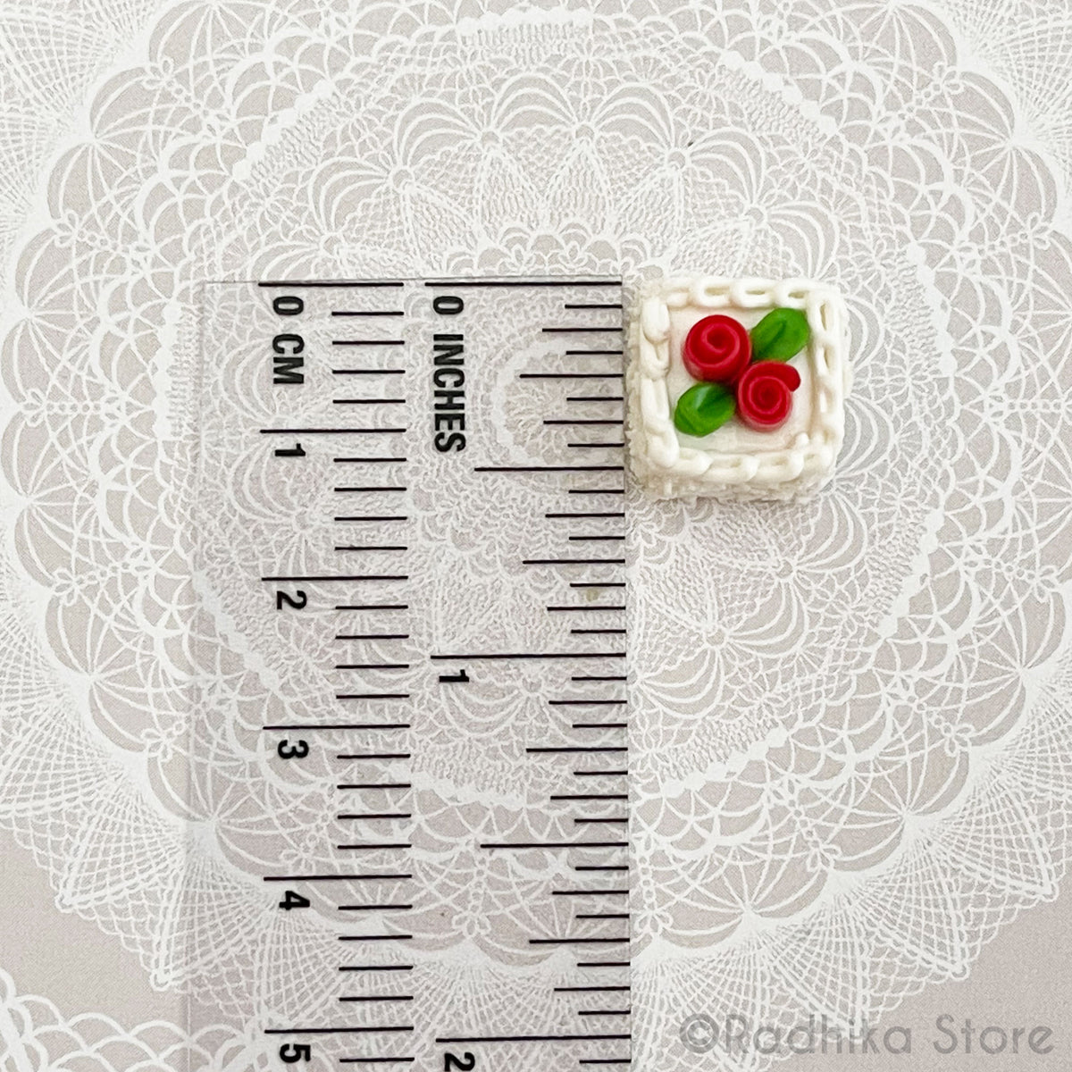 Tiny Frosty Square Cakes - Choose- Set of 2