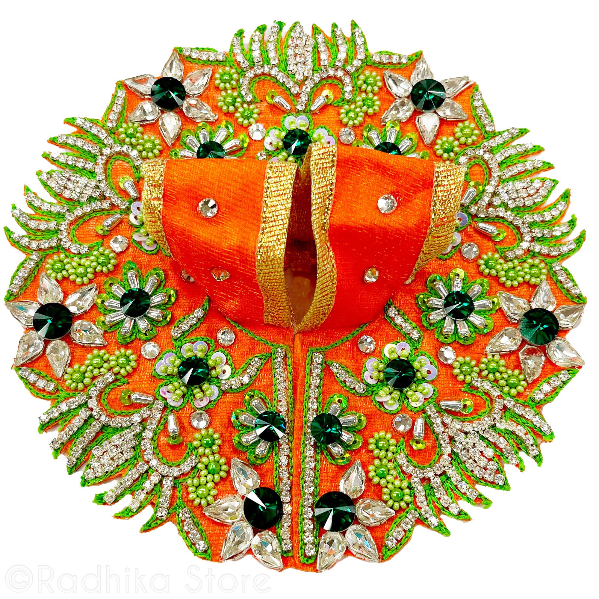 Emerald Forest Flowers - Laddu Gopal Outfit