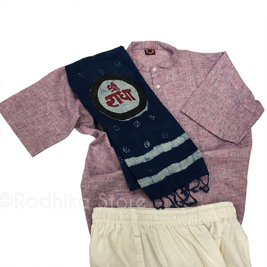 Lavender Blueberry Ice-Cream Tweed- Jute Kurtas - S,m,l,xl,xxl,3xl