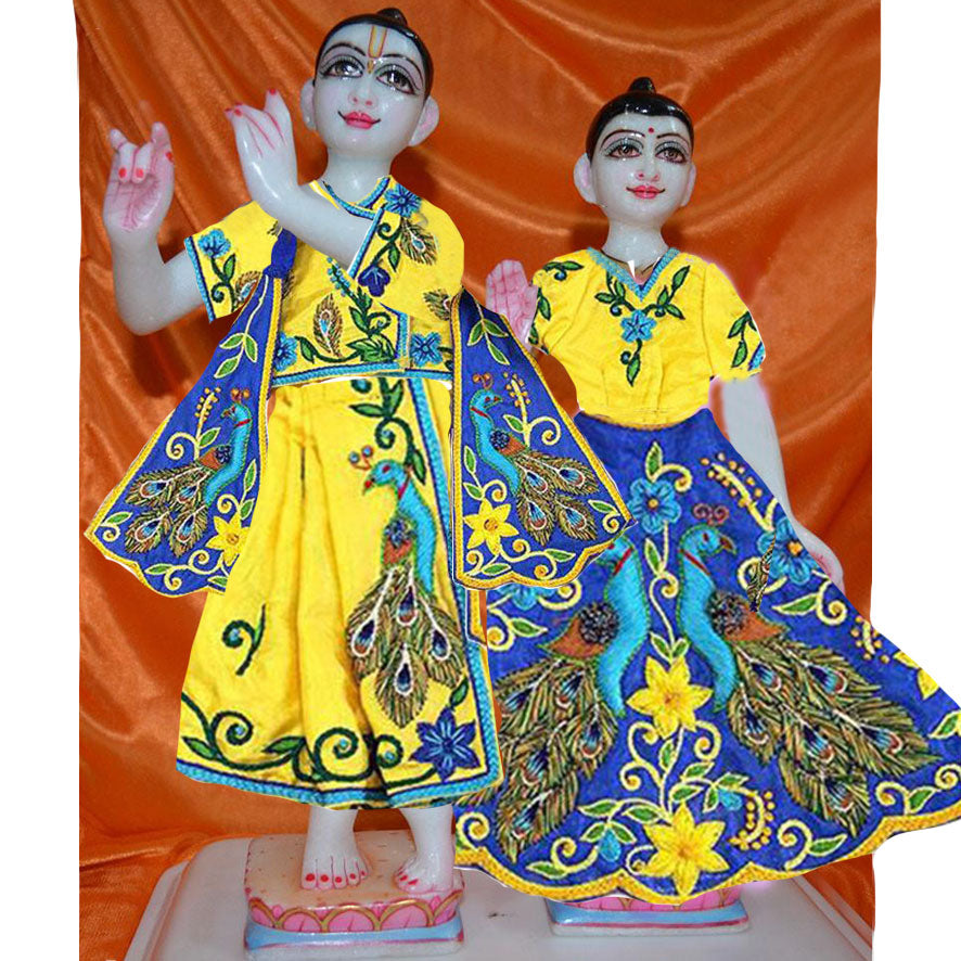 Sri Sri Radha Krishna Deities - Marble 15" Inch