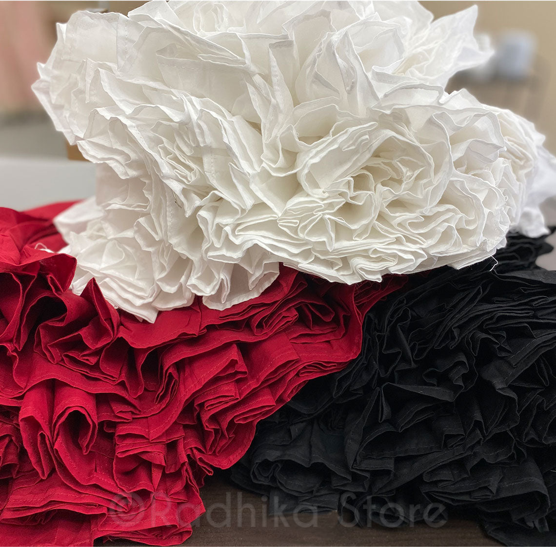 Maroon Cotton Twirling Petticoat/ Slip - S, M, L- (8 Meters Fabric)
