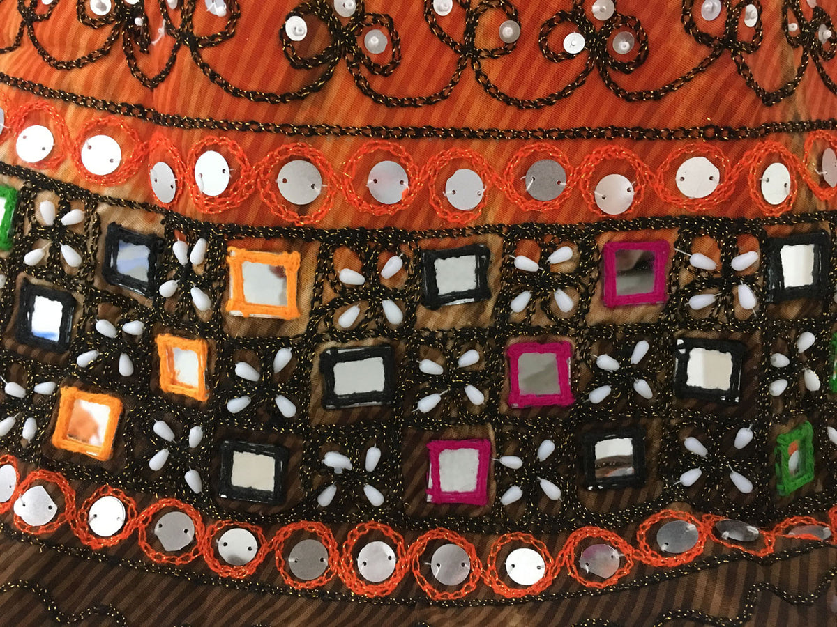 Gopi Skirt Outfit - Vrindavan Dust/Orange - Sizes - 6