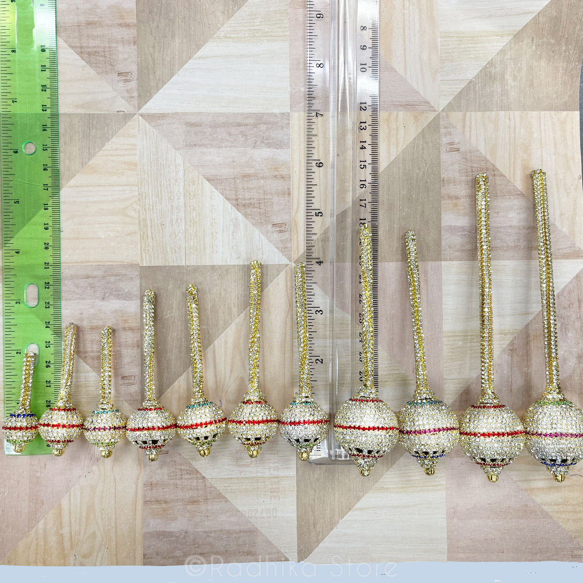 Club - Gada -  Mace -  With Rhinestones - Six Sizes