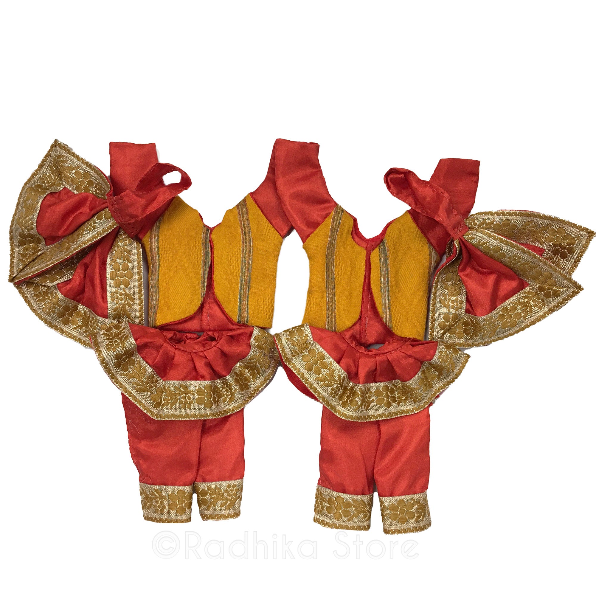Gauranga Mahaprabhu - Braja Style - Sun Colors - Gaura Nitai Deity Outfit
