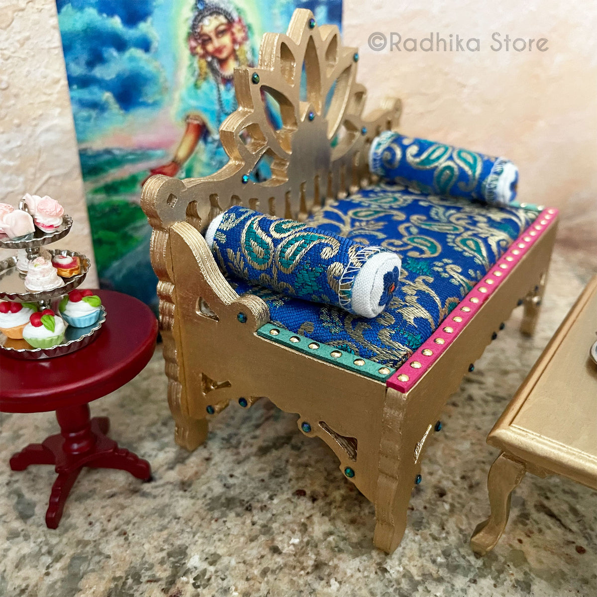 Golden Lotus - Jeweled Divine Throne- Yamuna Colors