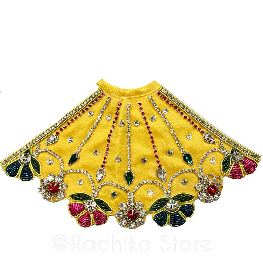 Seva Kunj Garden -  Marigold Yellow - Radha Krishna Deity Outfit
