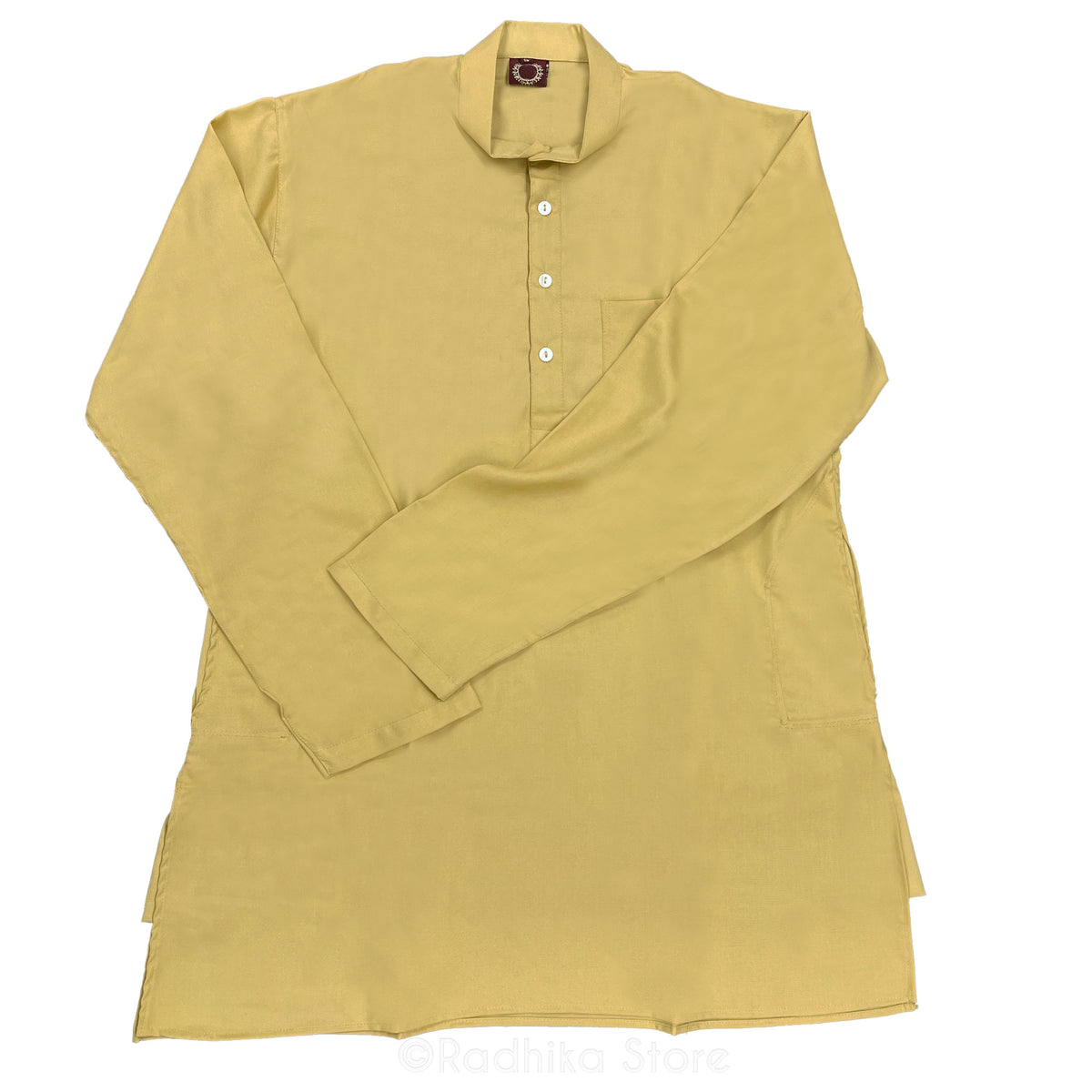Golden Sand -  Cotton/Rayon - Long Sleeve Kurtas
