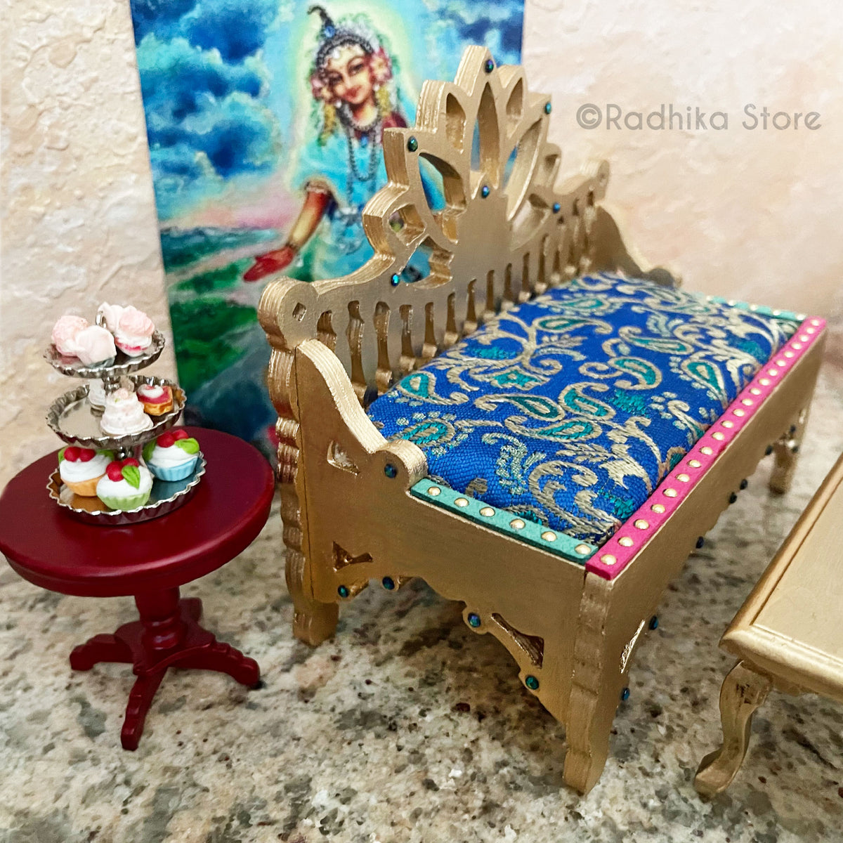 Golden Lotus - Jeweled Divine Throne- Yamuna Colors