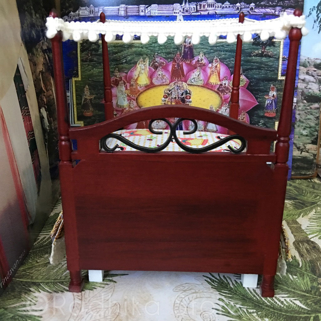 Gopi Jana-Vallabha- Mahogany Tall Poster Bed-