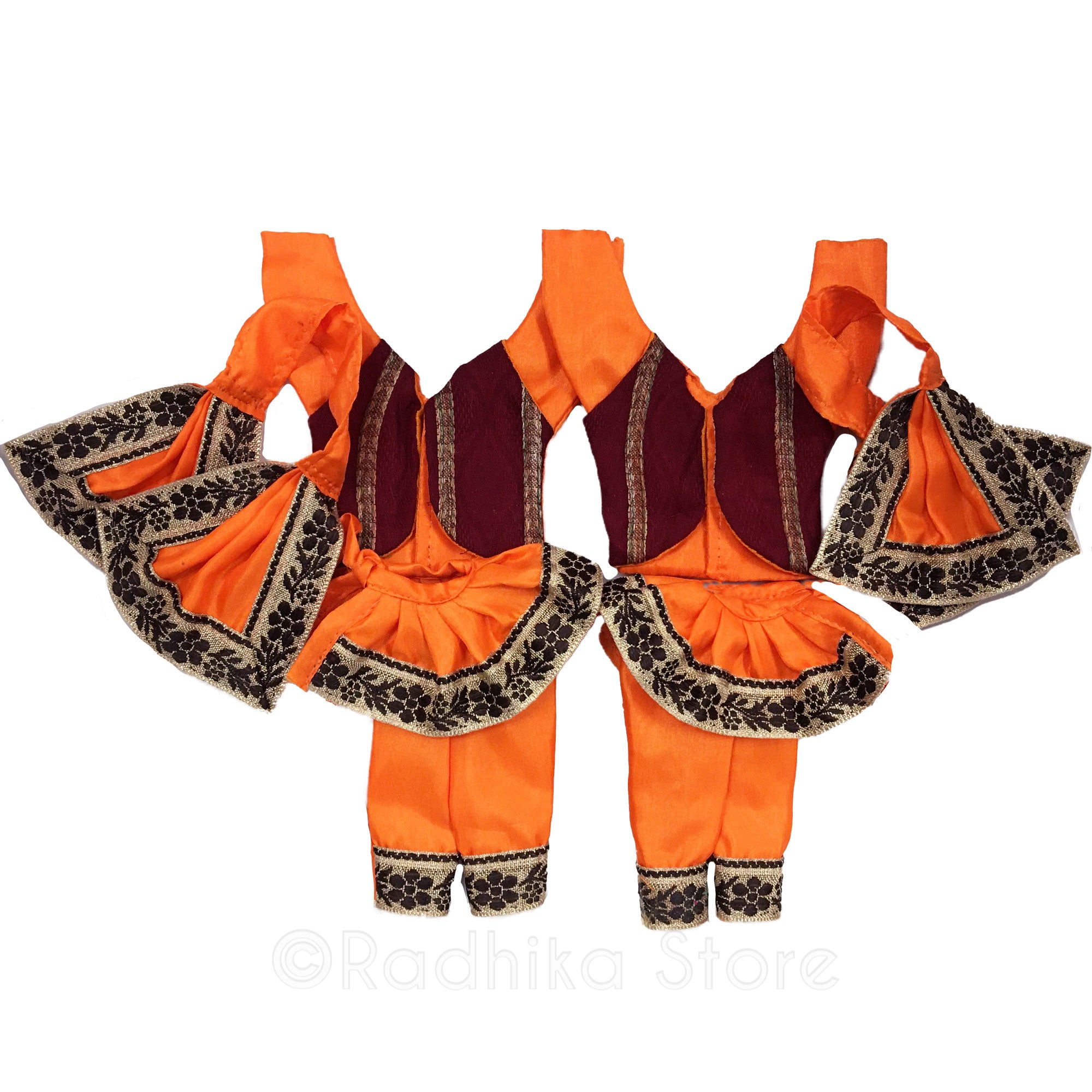 Govardhana Puja - Braja Style - Earth Colors - Gaura Nitai Deity Outfit