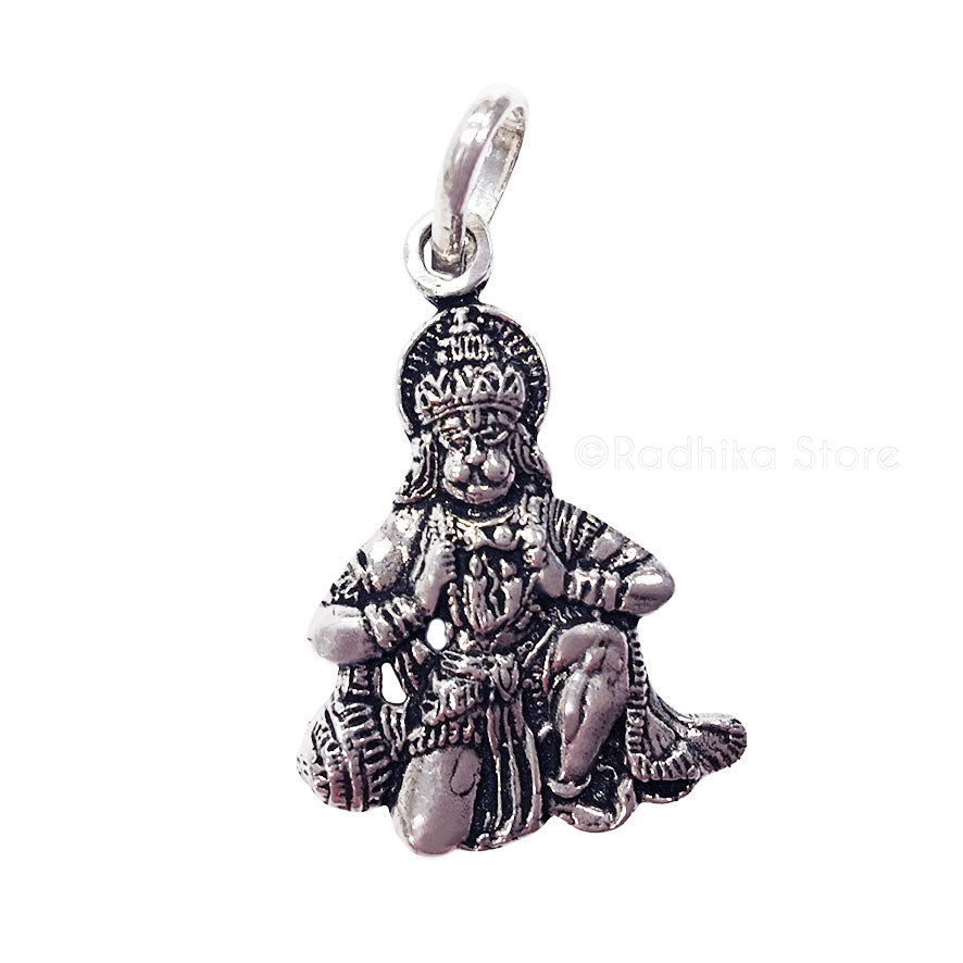 Hanuman Loves Sita Ram - Silver Pendant