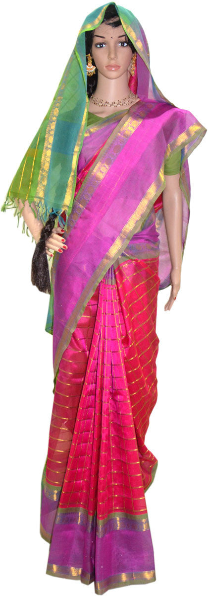 Holy Colors - Silk Cotton Saree