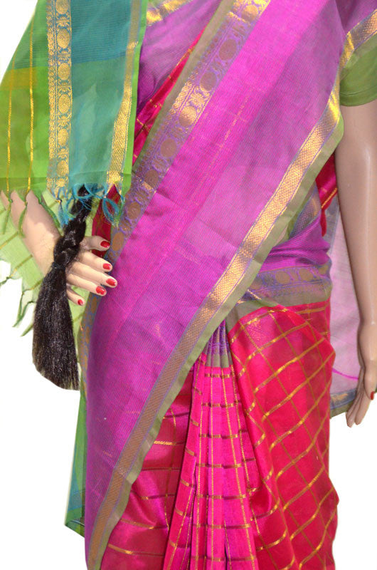 Holy Colors - Silk Cotton Saree