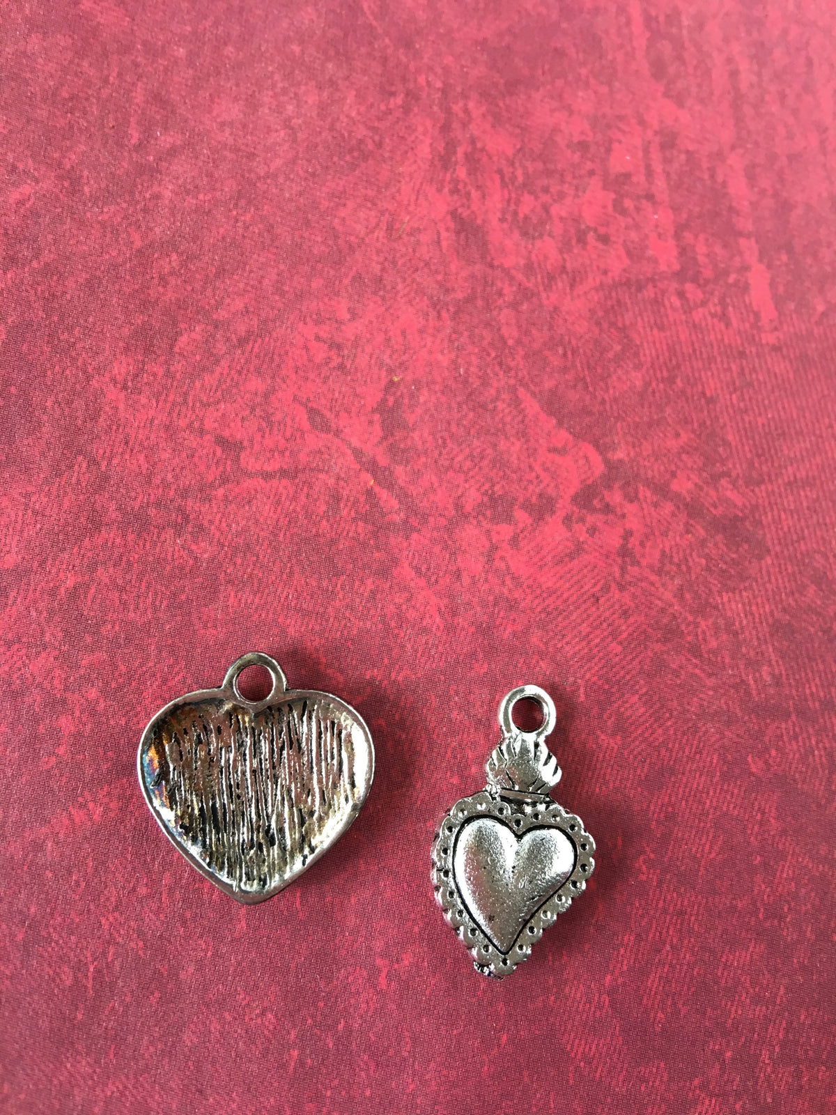 Vrindavan Hearts - Flowers or Lace - Pendant/Charm