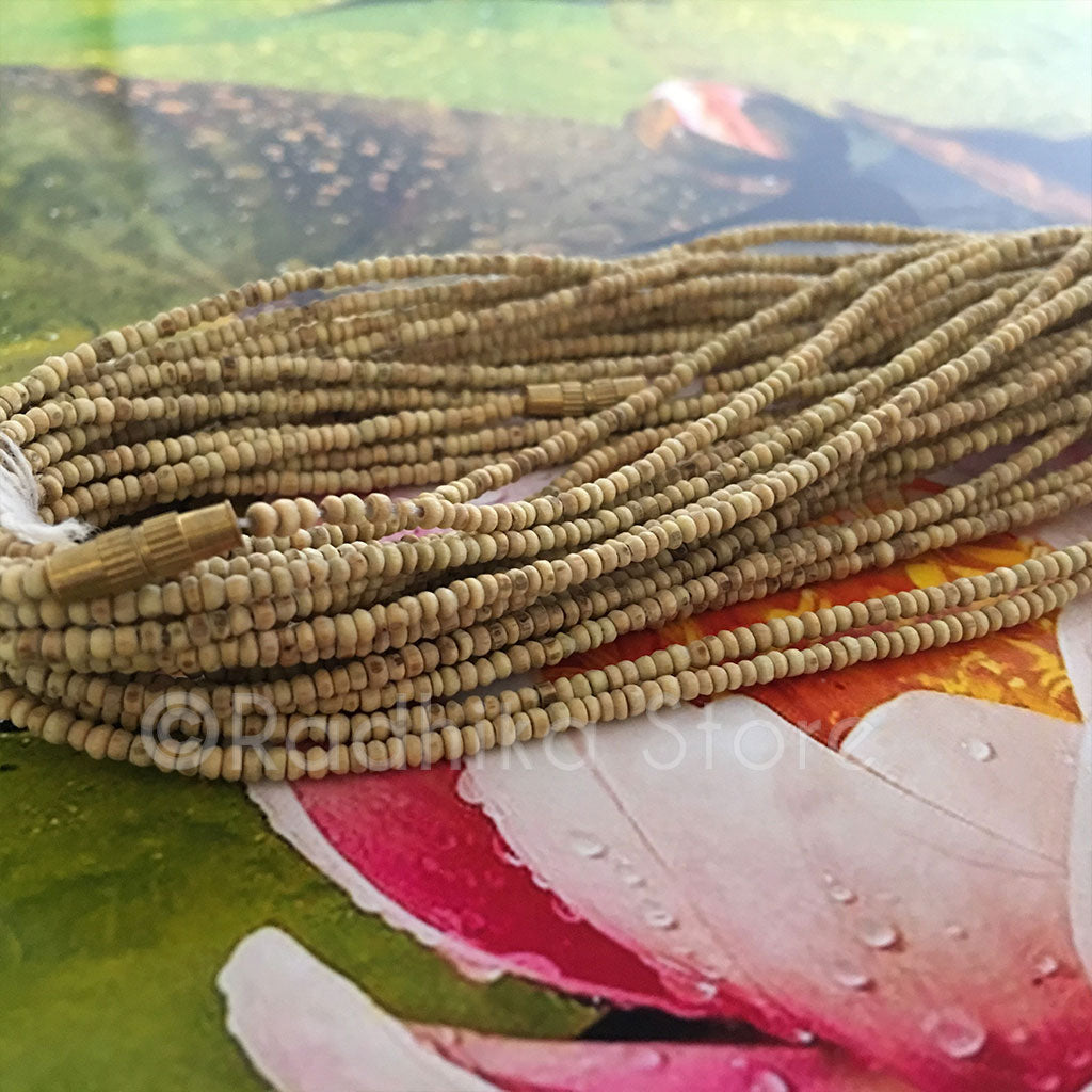 Tiny Smooth Seed Beads Tulsi Necklace