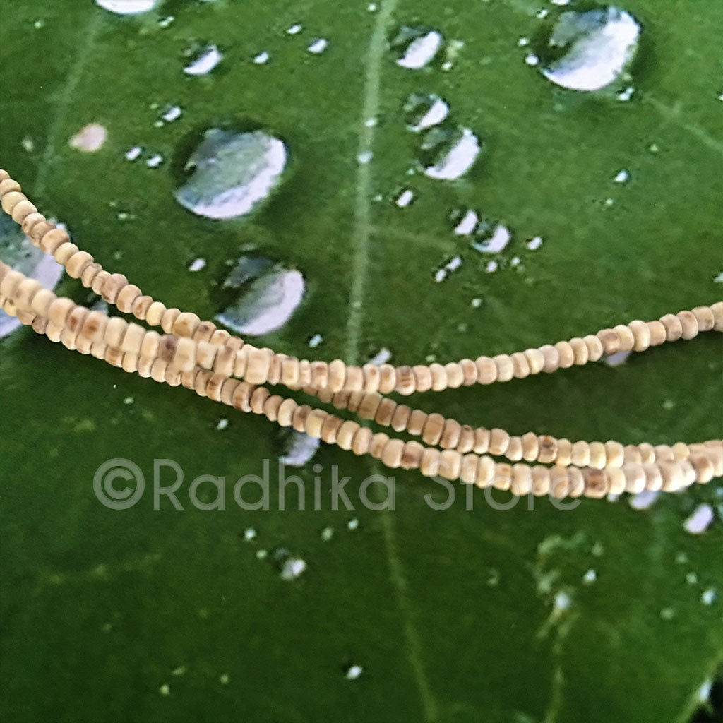 Tiny Smooth Seed Beads Tulsi Necklace