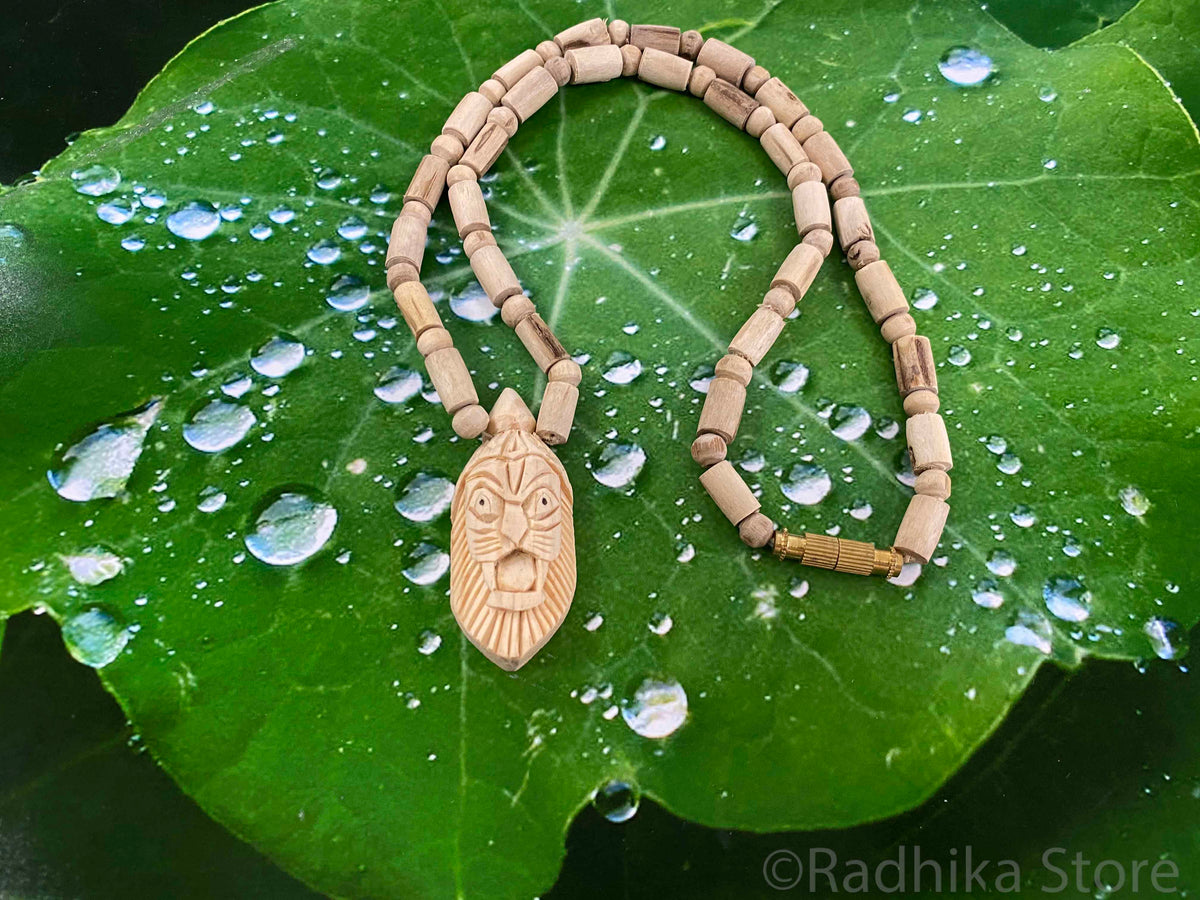 Lord Narasimhadeva Pendant - Tulsi Necklace
