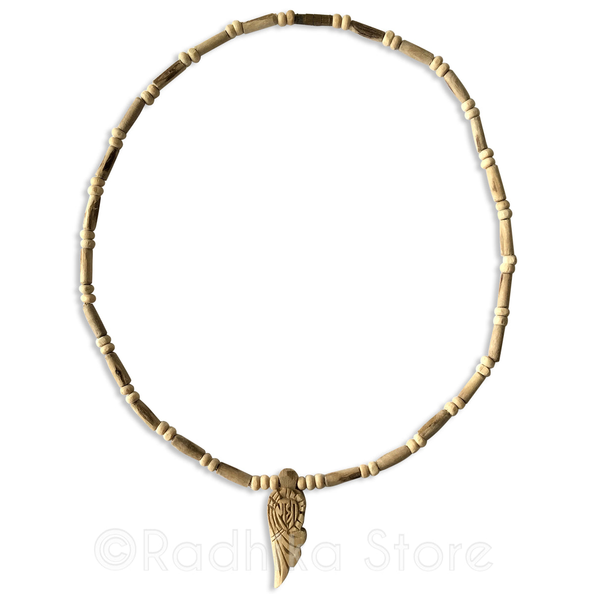 Radha Peacock Pendant -Tulsi Necklace