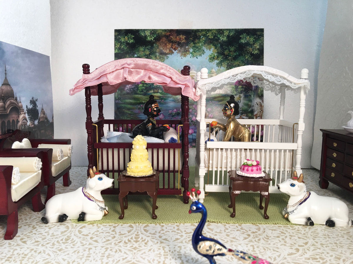 Laddu Gopal - Canopy Crib - Choose Color