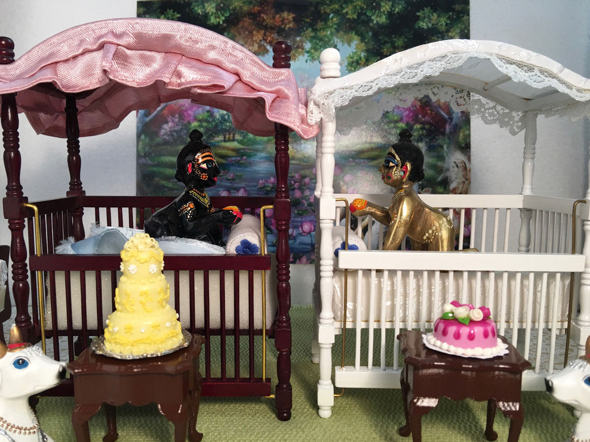 Laddu Gopal - Canopy Crib - Choose Color