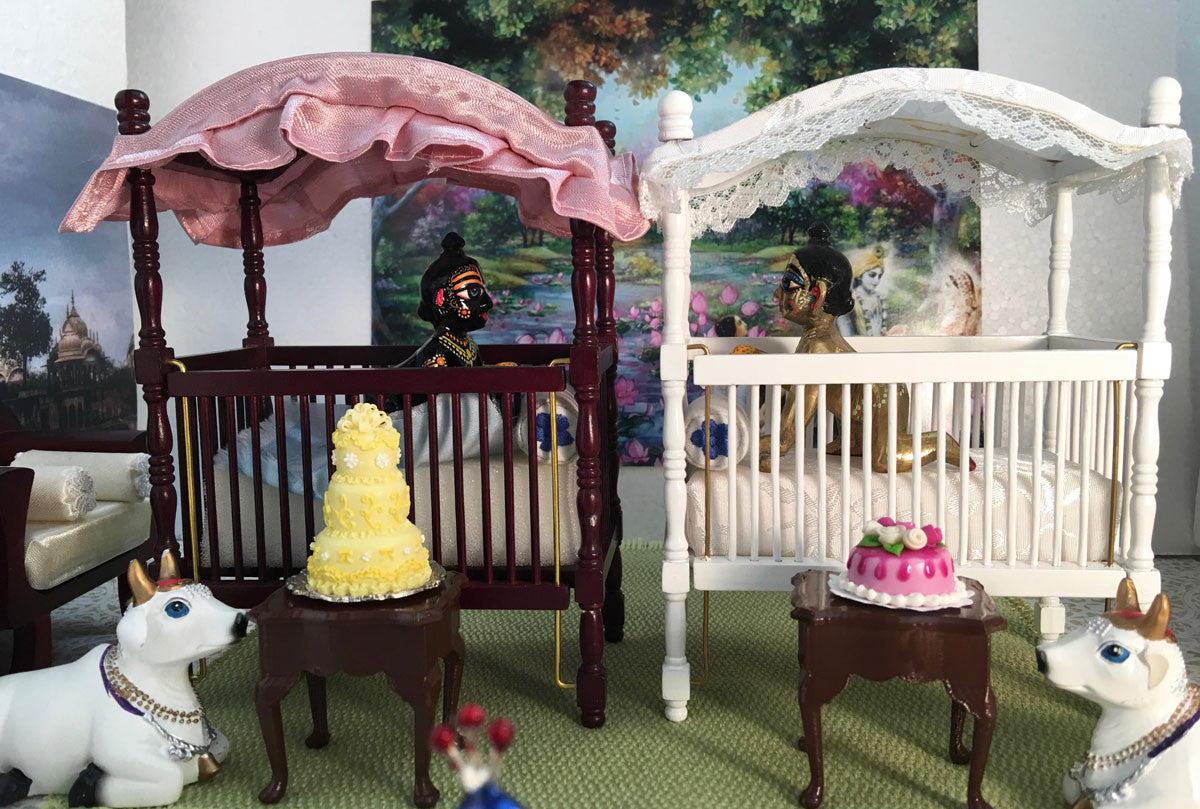 Laddu Gopal - Canopy Crib - Choose Color