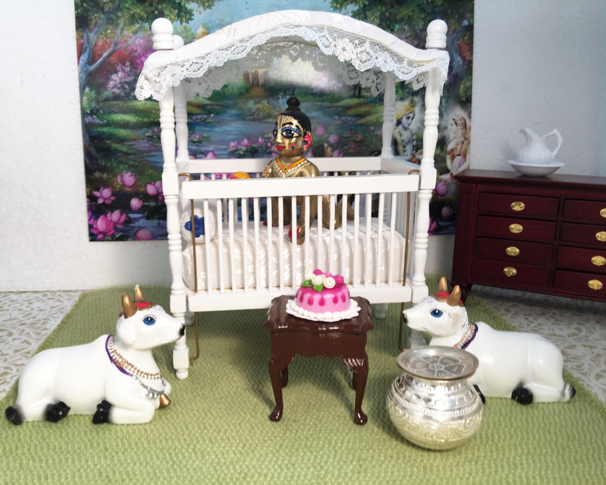 Laddu Gopal - Canopy Crib - Choose Color