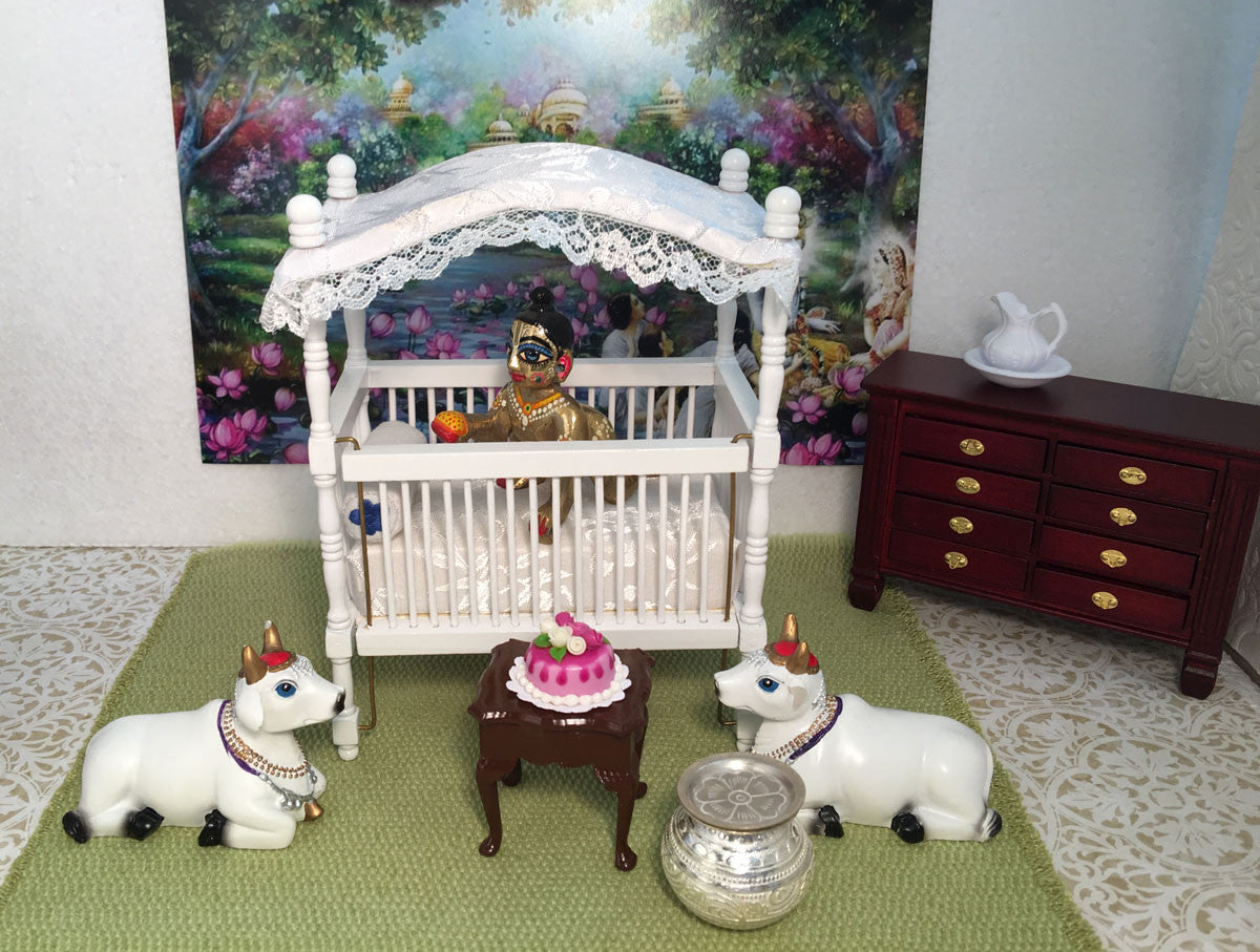 Laddu Gopal - Canopy Crib - Choose Color