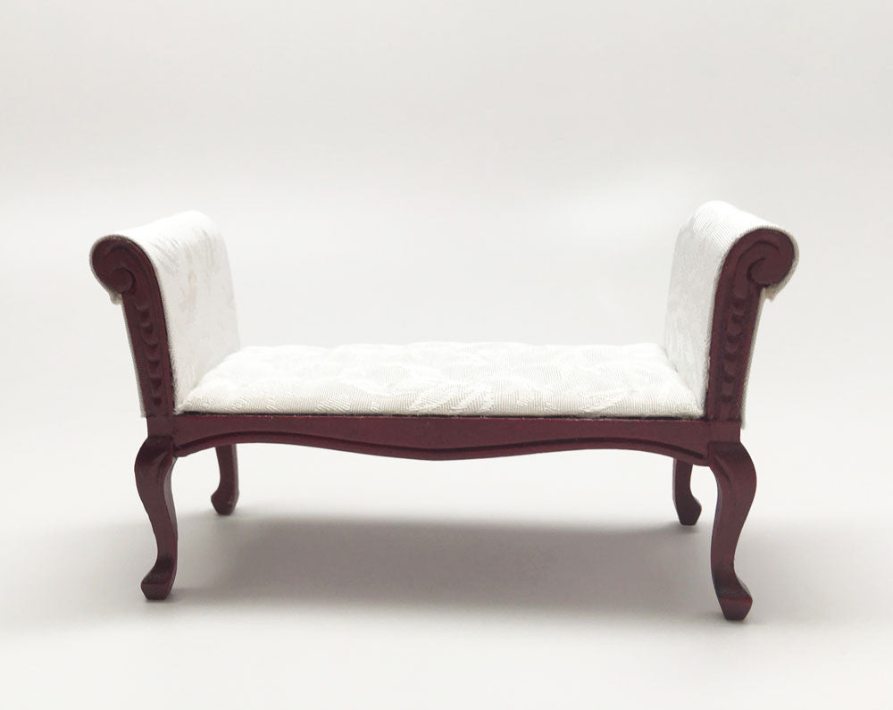 Mahogany White Settee