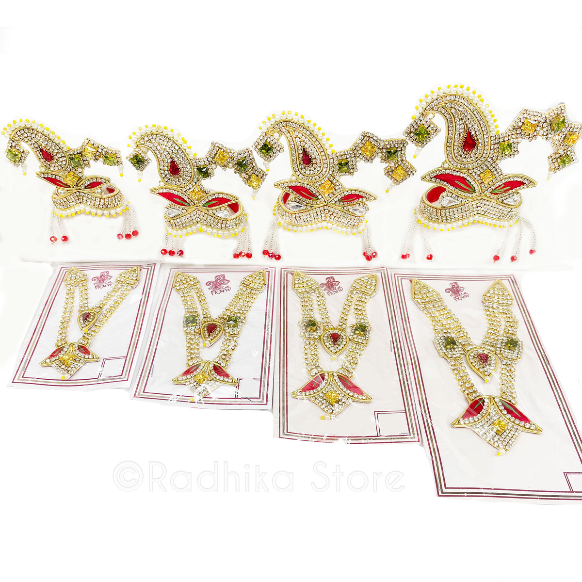 Chintamani Chandrika - Deity Crown and Necklace Set