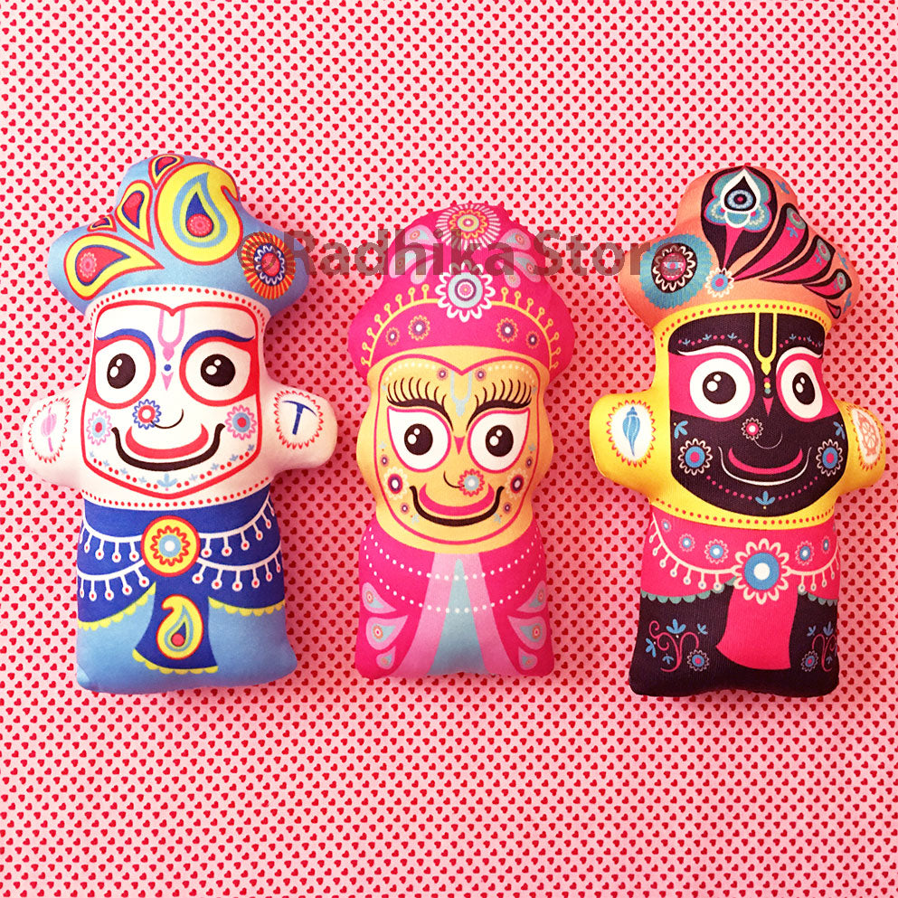 Lord Jagannath-Baladeva-Lady Subadra - Transcendental Dolls