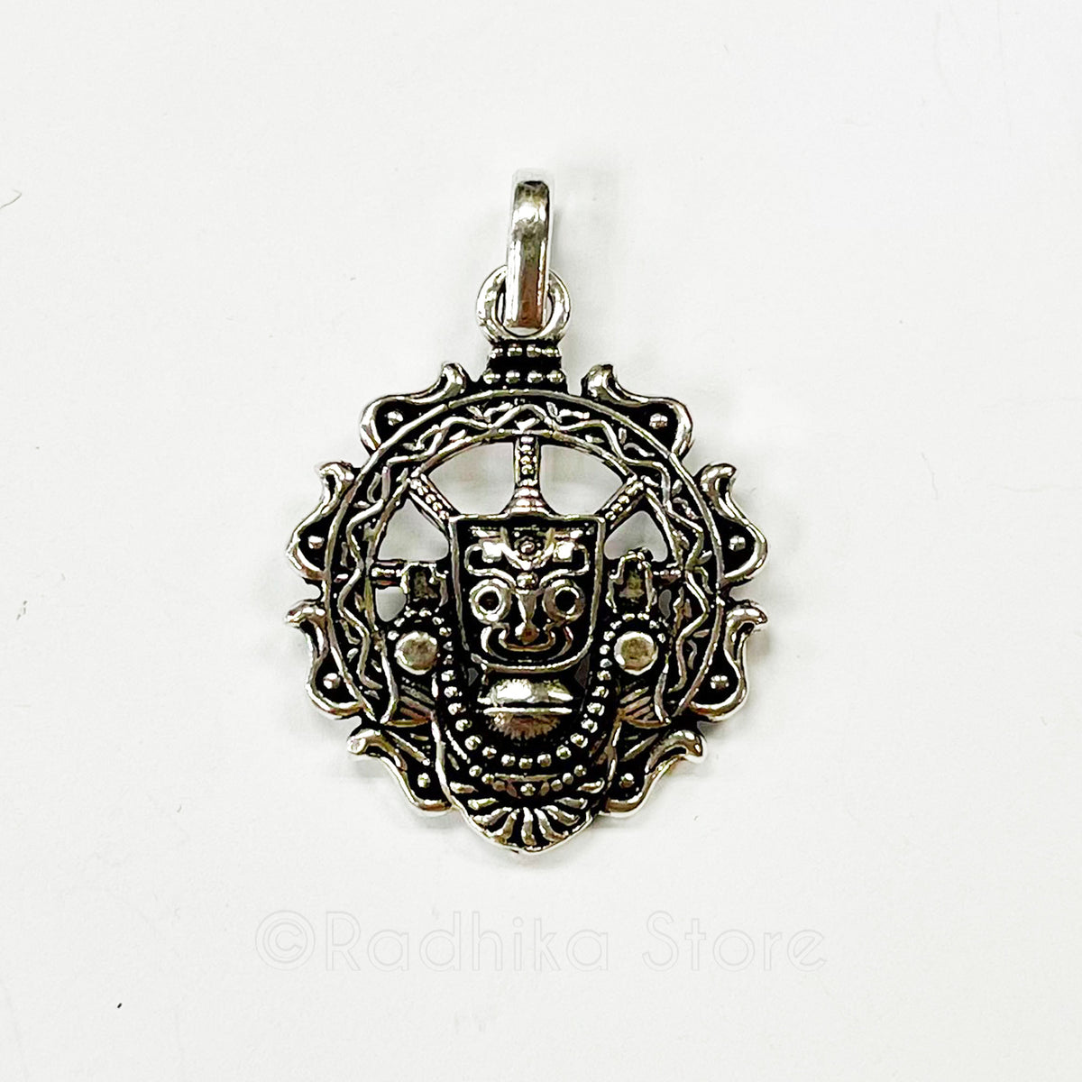 Lord Jagannath Chakra - Silver Pendant