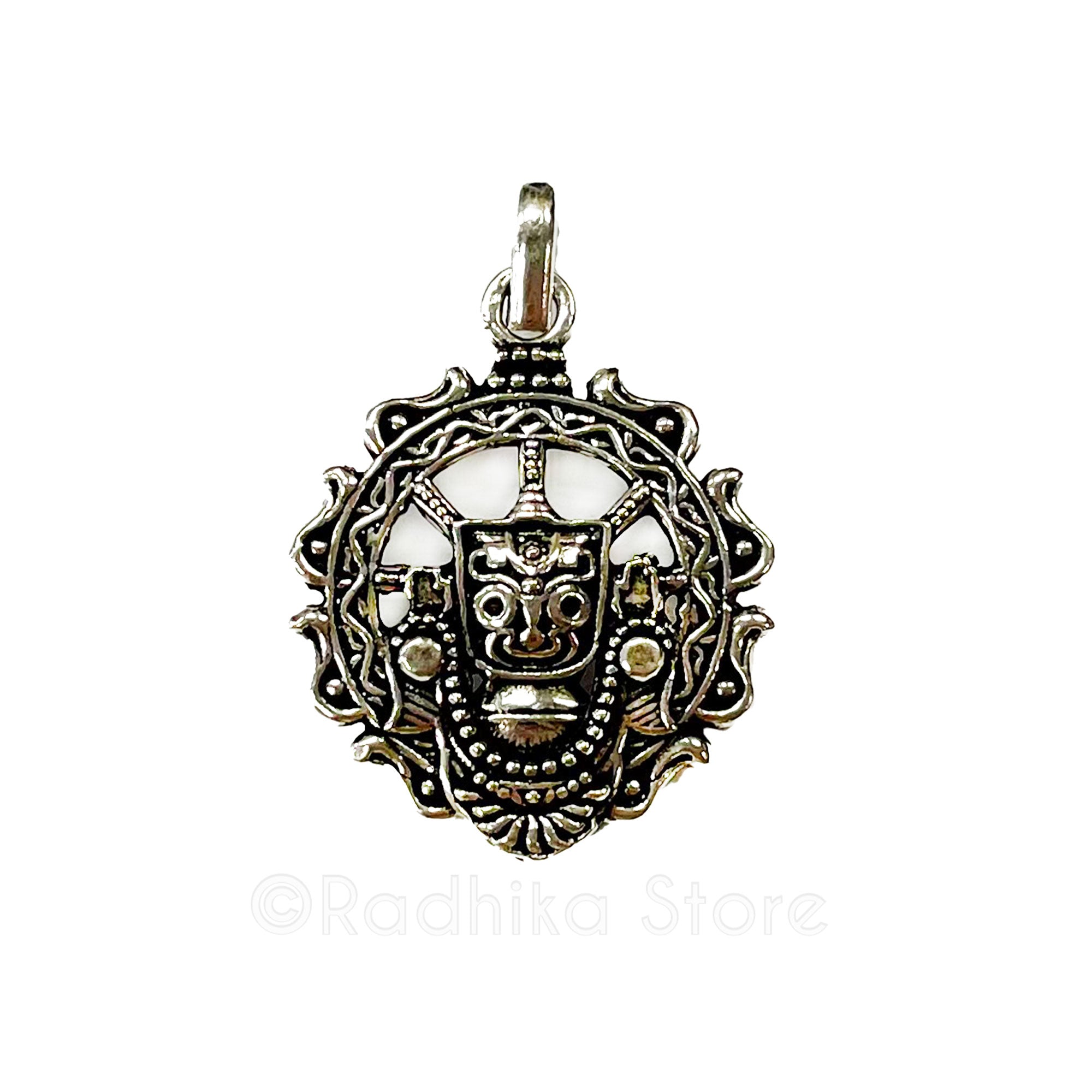 Lord Jagannath Chakra - Silver Pendant