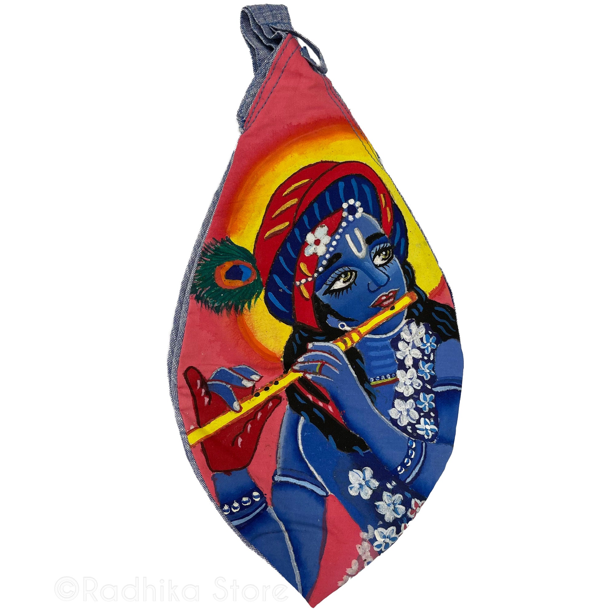 Krishna Murari - Hand Painted - Bead Bag