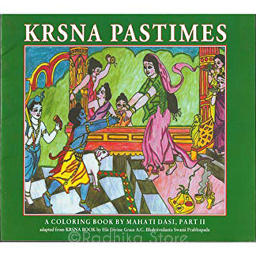 Krsna Pastimes Coloring Book - Part 2