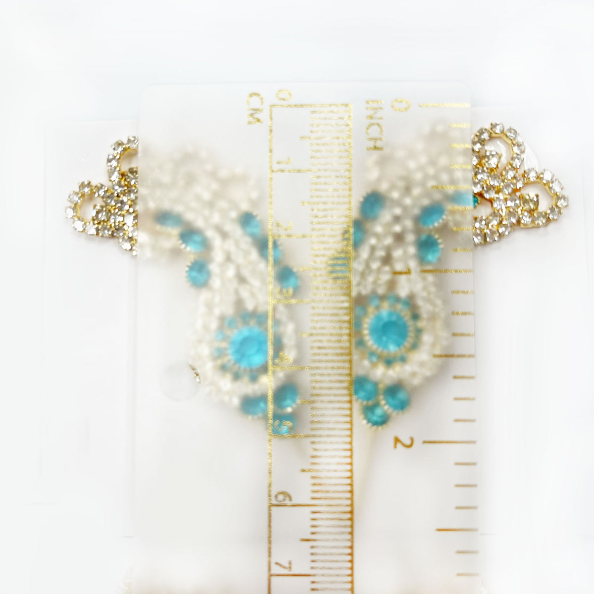 Pretty Lacy Chandrika- Rhinestone Deity Turban Pins-Choose Color