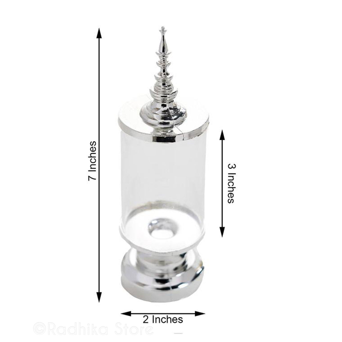 Altar Lamp - Candy Jar -  Multi Purpose - 7&quot; Tall