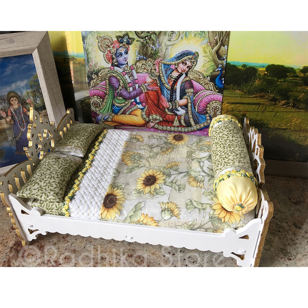 Chakra Lotus Sunflower Bed - 13&quot; Inch