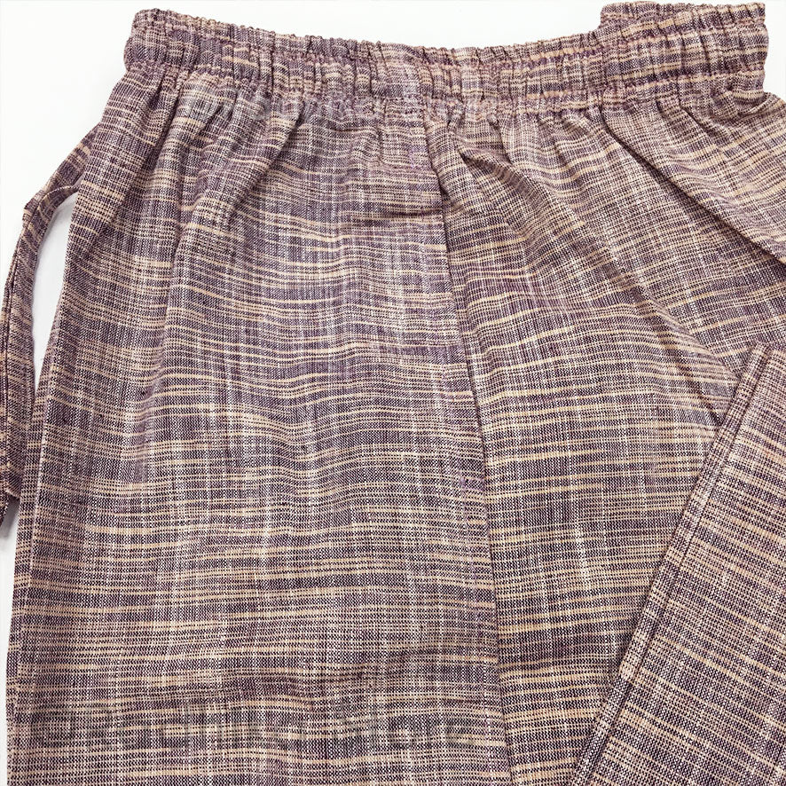 Natural Jute Yogi Pants - Purple/Peach- S, M, L, Xl