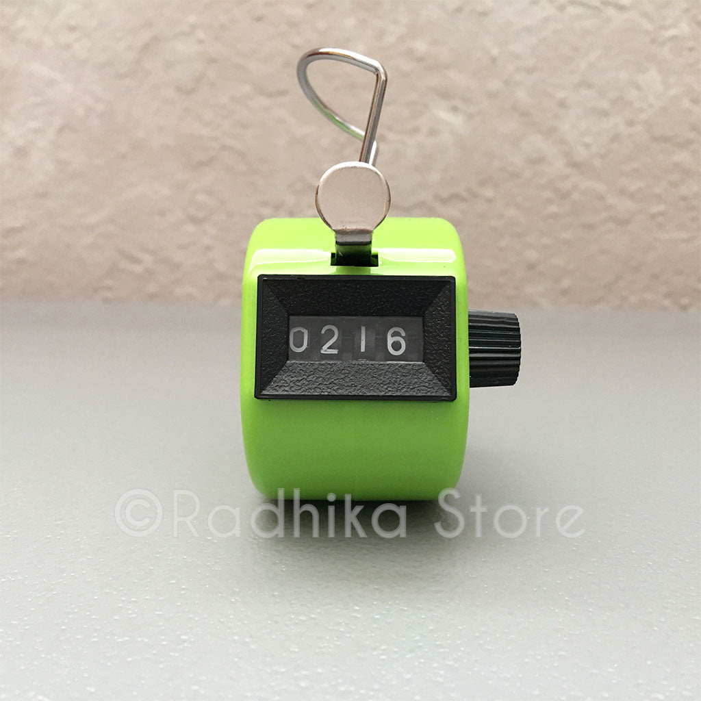 Japa Clicker (Hand Tally) for Chanting Hare Krishna Mahamantra - Choose Color