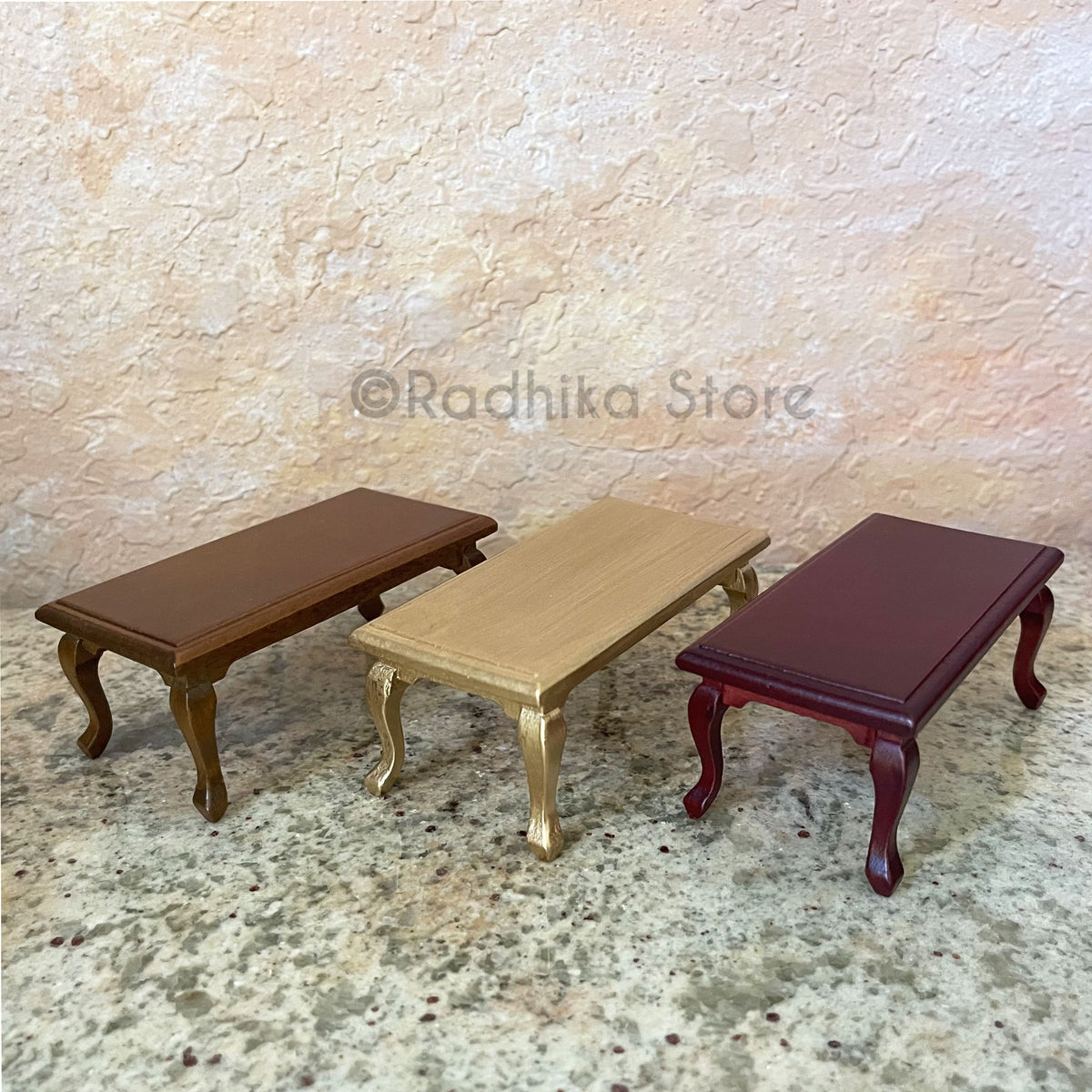 Simple Offering Table Traditional Long Offering Table- Choose Finish - Radhika Store