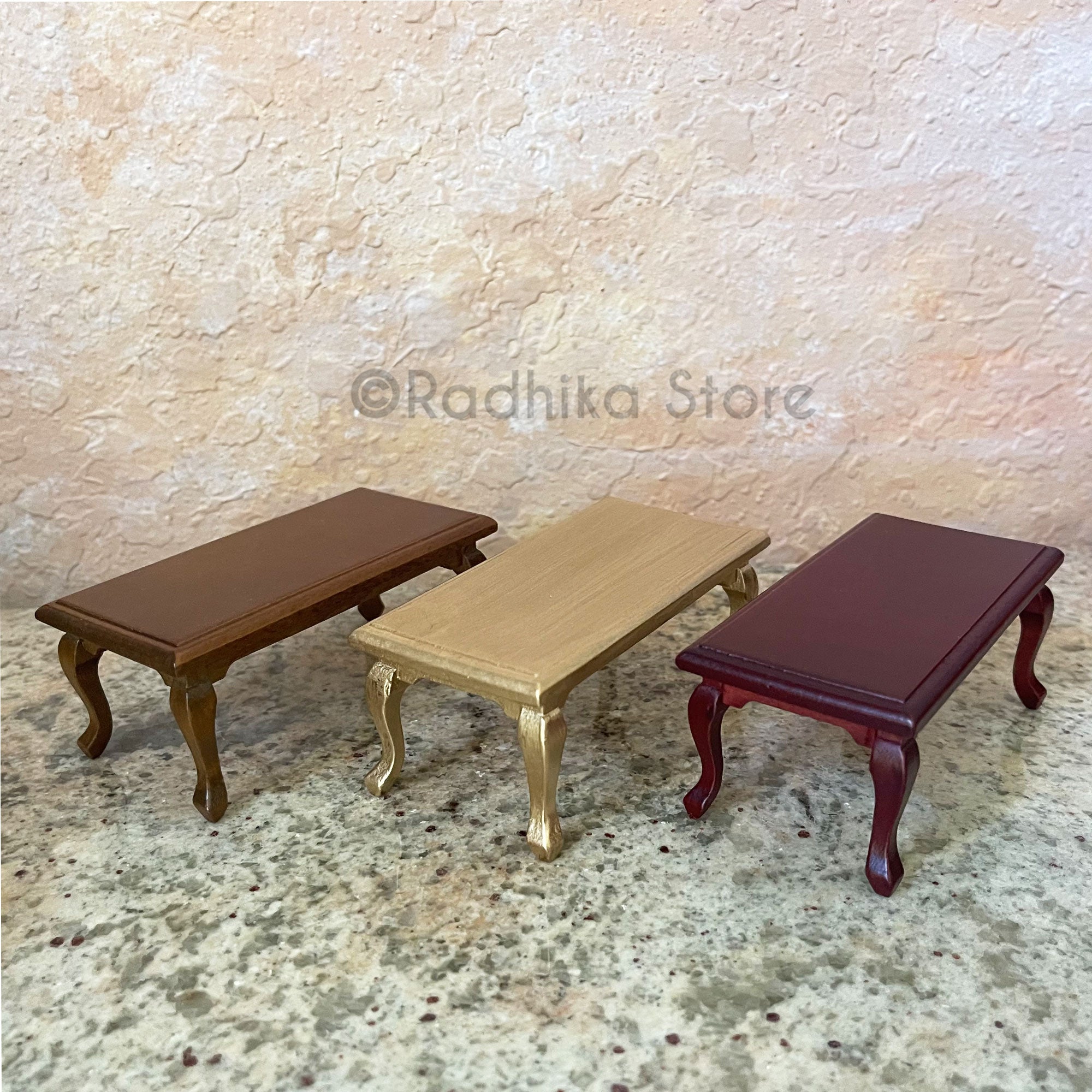 Traditional Long Offering Table- Choose Finish