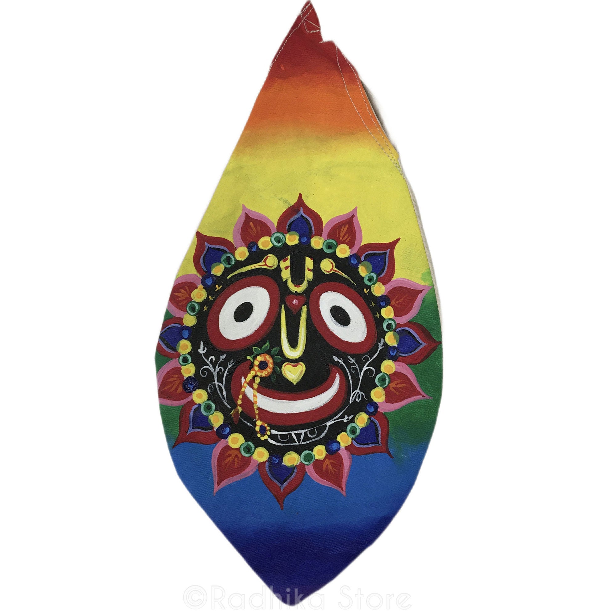 Jagannath Sky - Hand Painted Bead Bag
