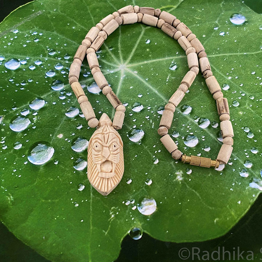 Lord Narasimhadeva Pendant - Tulsi Necklace